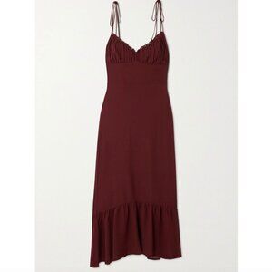Reformation Embry Dress - Plum